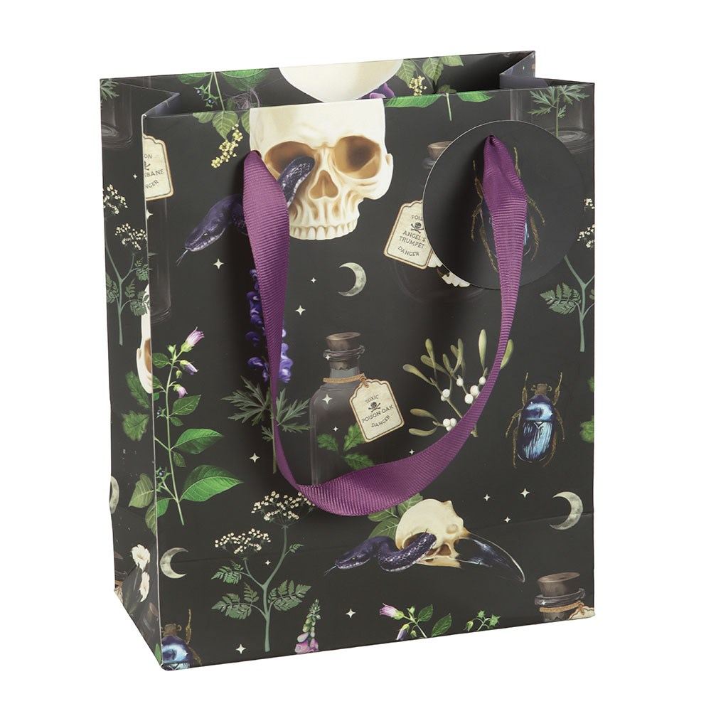 Something Different - 23cm Venom & Vines Print Gift Bag - Multicolours